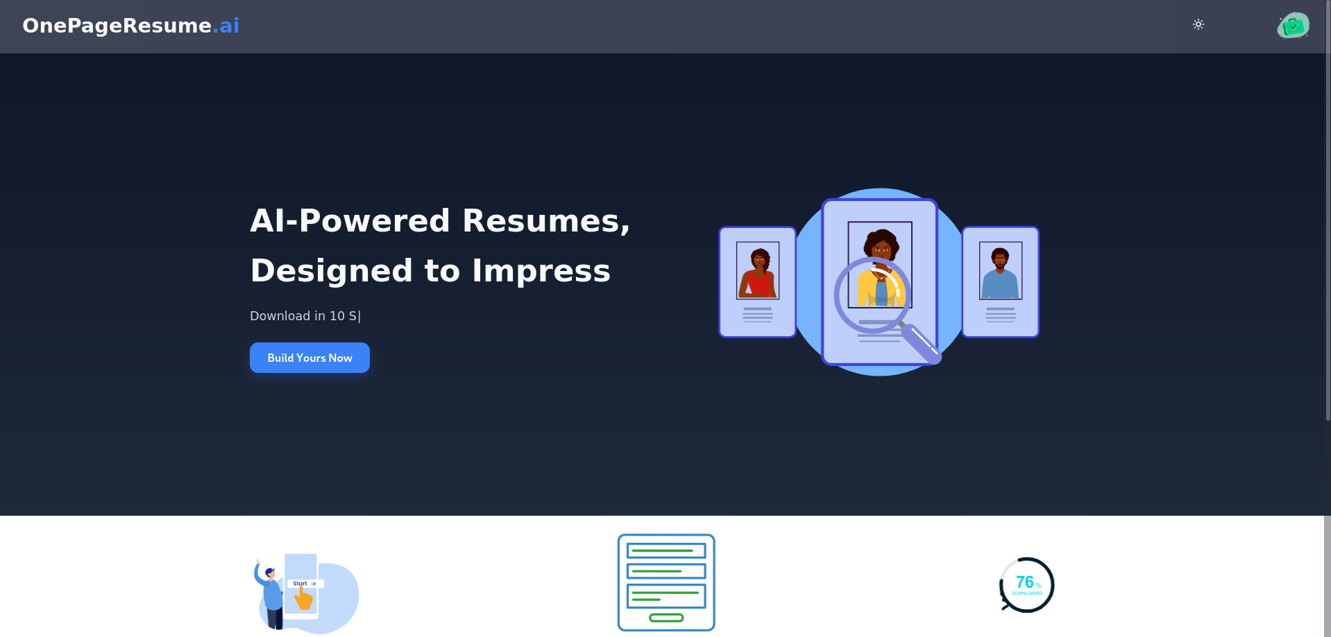 OnePageResume – AI Resume Generator